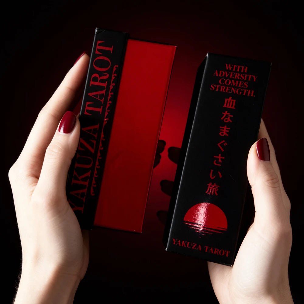 Yakuza Tarot (Tarot Rider–Waite, 81 Cards, Anti - Scratch Linen, Matte Gilded Edges, Printed Guidebook) - ManeoShop